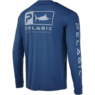 PELAGIC Aquatek Juego Fish Dorado Camisas De Pesca De Manga Larga