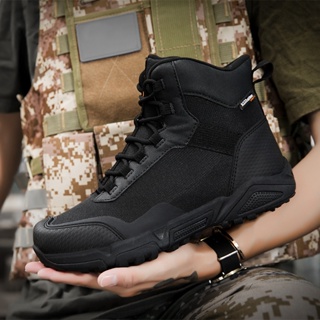  Botas militares de combate para hombre, botas altas para el  desierto, ligeras, de gran tamaño, zapatos militares, botas de  entrenamiento de seguridad, botas de policía, botas de motociclista, botas  de 