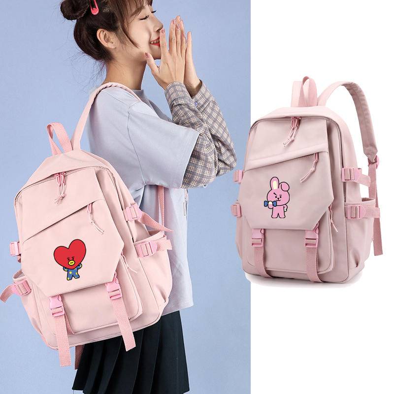 Mochila Escolar Mochilas De Kpop BTS BT21 KPOP Mochila De Gran