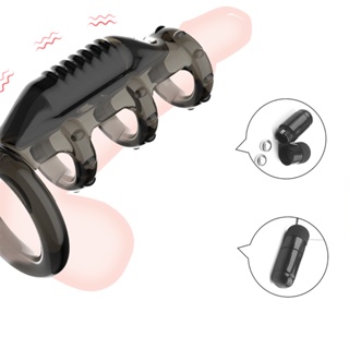 Anillo vibratorio para el pene con 3 balas, 9 modos de vibración, juguetes  sexuales masculinos, estimulador de clítoris, estimulador de testículos