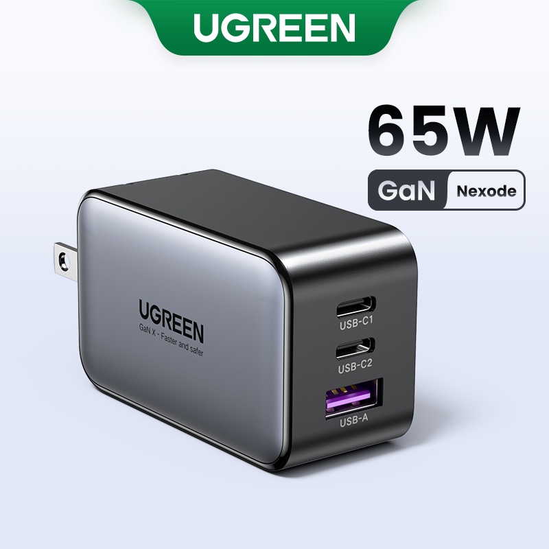 Ugreen-cargador USB tipo C GaN de 65W, dispositivo de carga rápida 4,0 3,0  PD, para iPhone 15, 14, 13 Pro Max, portátil, Macbook - AliExpress