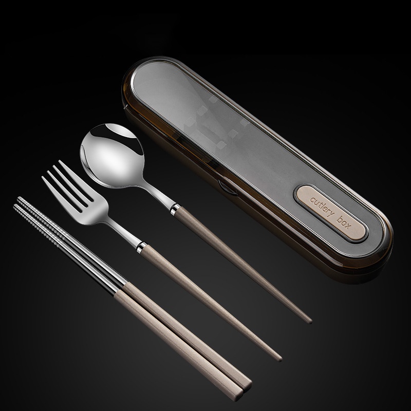 Juego De Cubiertos Mini De Acero Inoxidable Para Niños - Cuchara Y Tenedor Portátiles Para Viajes