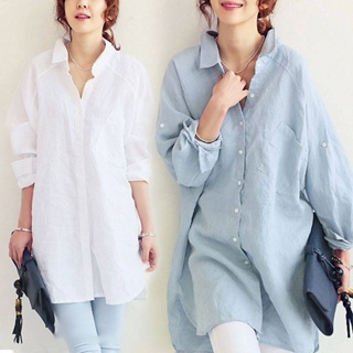 Blusas de Mujer OL Oficina Mujer Tops y blusa elegante Flare manga larga  botón abajo camisas Blusas Mujer 2023 otoño Casual Chemise