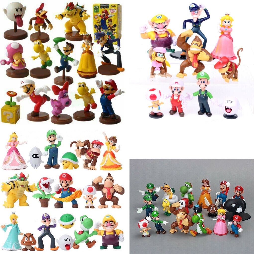 Unids Set Super Mario Bros Yoshi Peach Princess Luigi Shy Guy