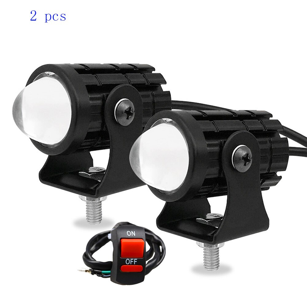 Soporte Y Cableado Para Faro De Motocicleta - Adaptador Doble, Plástico, Fácil Instalación, Para Scooter Y Moto