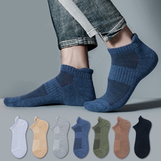 Calcetines de algodón 100 para hombre y mujer, calcetín Invisible de Color  caramelo, Unisex, 5 pares, 1 lote - AliExpress