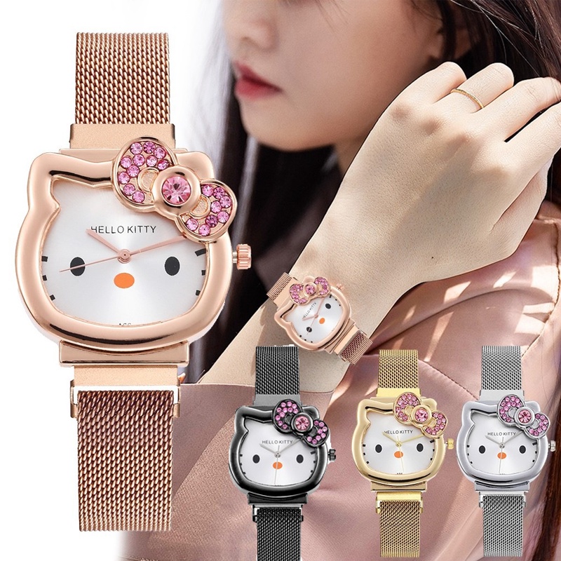 Reloj Kitty De Lindo Para Mujer Correa De Hebilla Magn tica Dise o