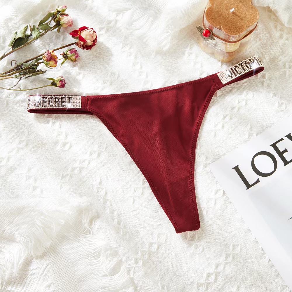 Bragas Sexy Sin Costuras Para Mujeres Letras De Lujo Diamantes No 1 Ropa Interior De Imitacion Tangas Diseno De Marca Confort Saten Intima.top Shopee Mexico
