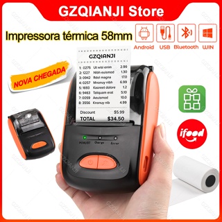 T02 Mini Impresora de Recibos de Impresora, Equipo de Punto de Venta  Térmico de Bolsillo Portátil (POS) - Mini Impresora Térmica Bluetooth para