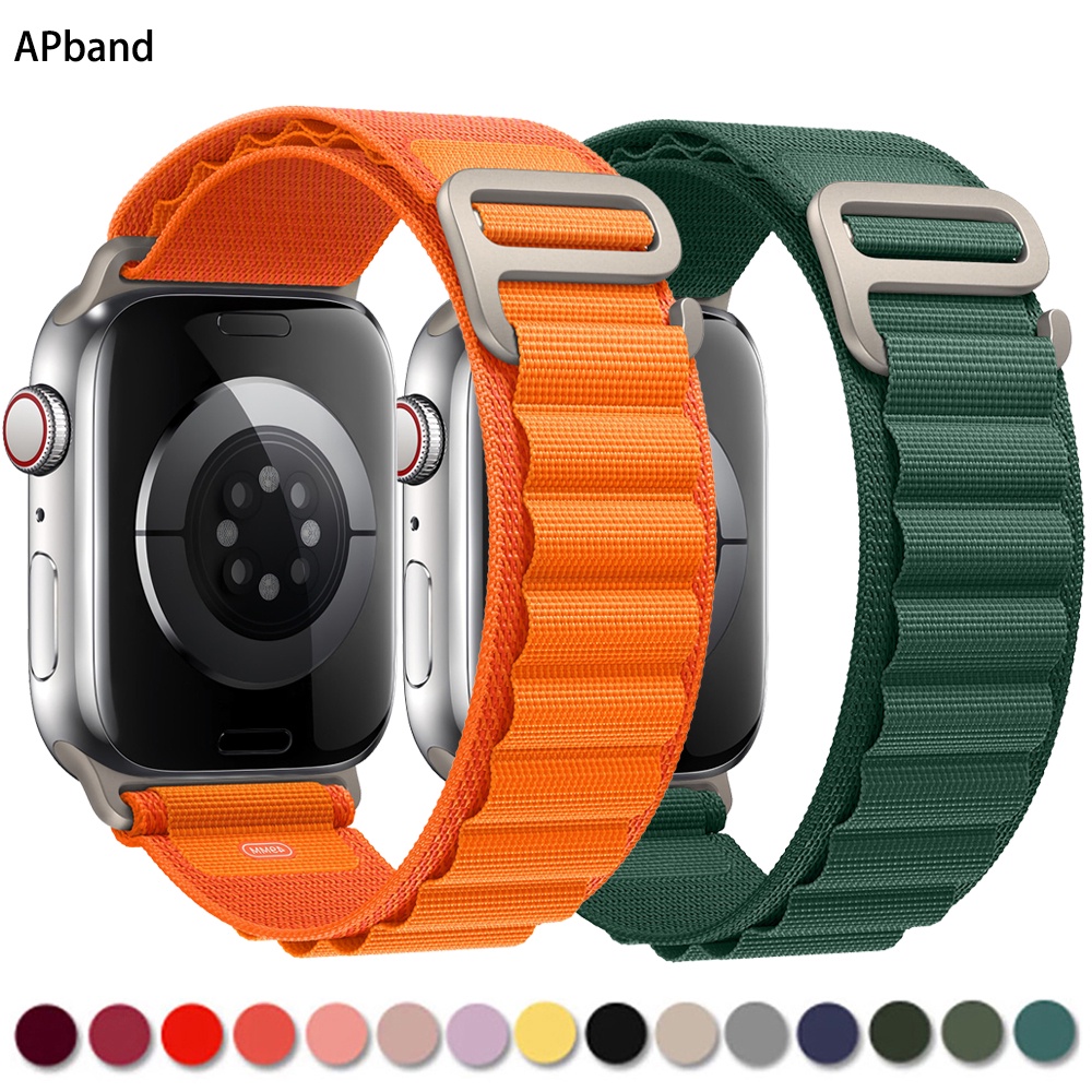 Correa De Bucle Alpine Para apple watch band 49mm 45mm 41mm 44mm 40mm Nylon Reloj Pulsera iwatch series 3 5 SE 6 7 8 Ultra