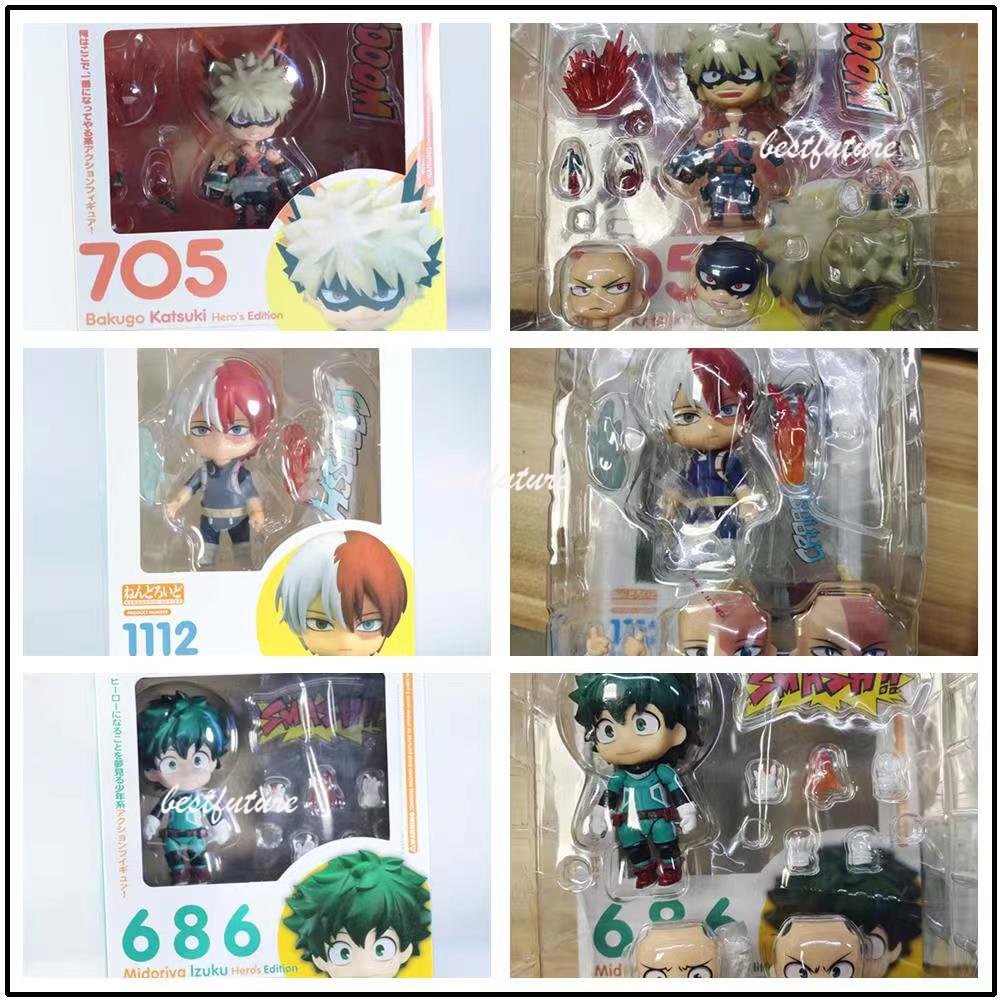 Figura My Hero Academia Todoroki Bakugou Midoriya 10 Cm - Action Figure Da Collezione In PVC - 2