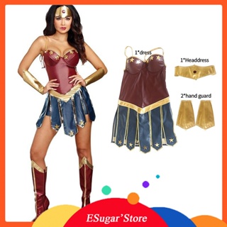  Disfraz sexy de superhéroe para mujer, disfraz de Halloween  Wonder Girl Cosplay corsé vestido cómics juego de rol lencería : Ropa,  Zapatos y Joyería