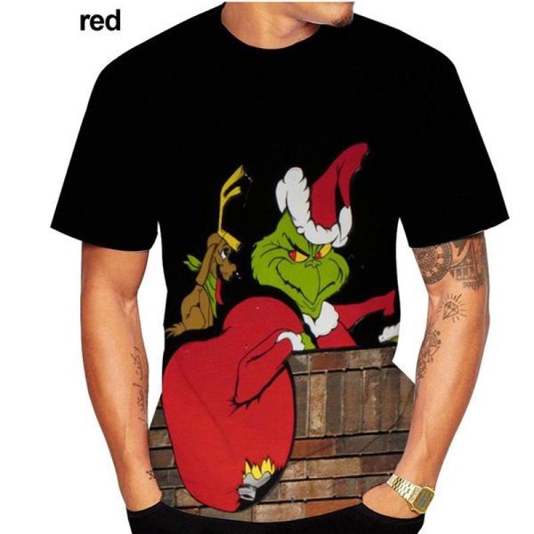 Camiseta The Grinch Unisex - Algodón 100%, Manga Corta, Color Verde, Diseño Divertido Para Fans