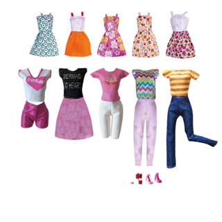 55pcs muñeca accesorios barbie zapatos bolsas accesorios ropa muñeca vestir  juego niñas jugar casa juguetes