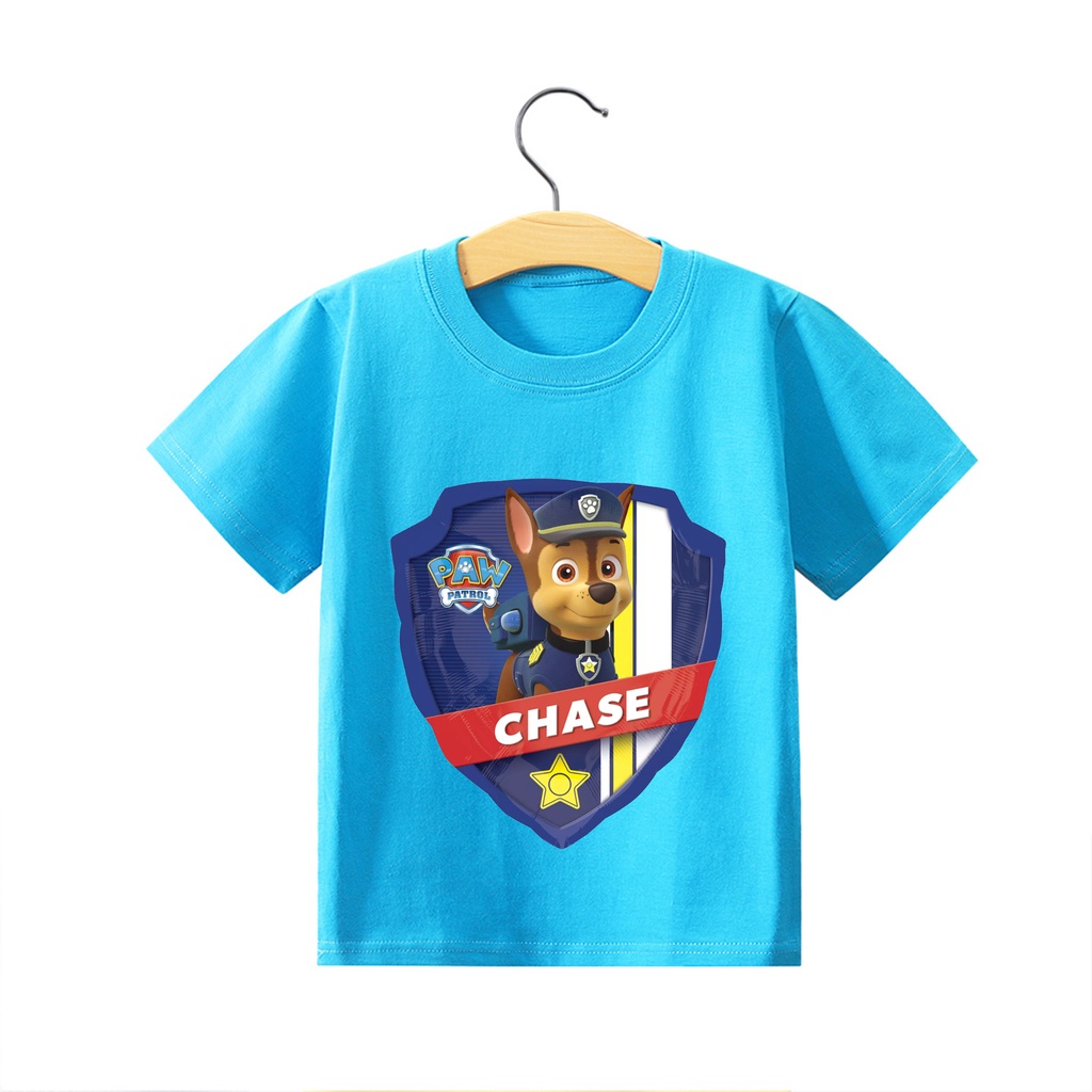 Paw Patrol Camisa | Skye, Marshall, Chase Boys Camiseta | Camiseta De Algodón | Camisetas Lindas Para Niños | Edades De 2 A 8 Años, Azul, 2