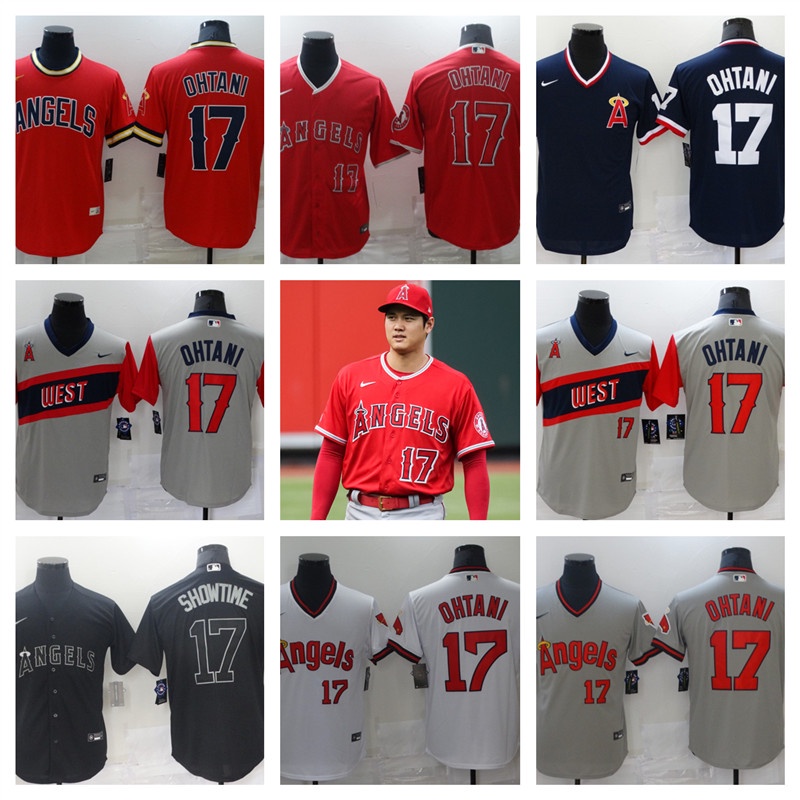 MLB Los Angeles Angels Shohei Ohtani Camiseta de jersey de béisbol  masculino 01