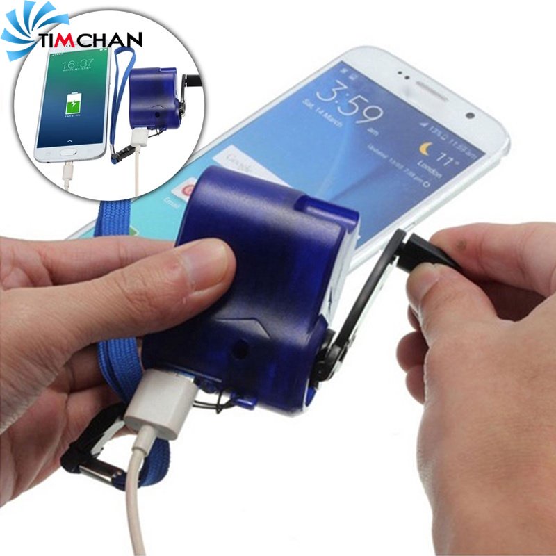 Mini Cargador Manual Al Aire Libre Fuente De Alimentación En Espera USB