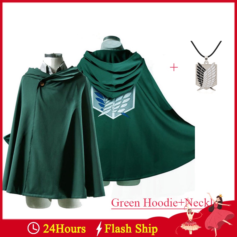 Green attack on titan hoodie hotsell