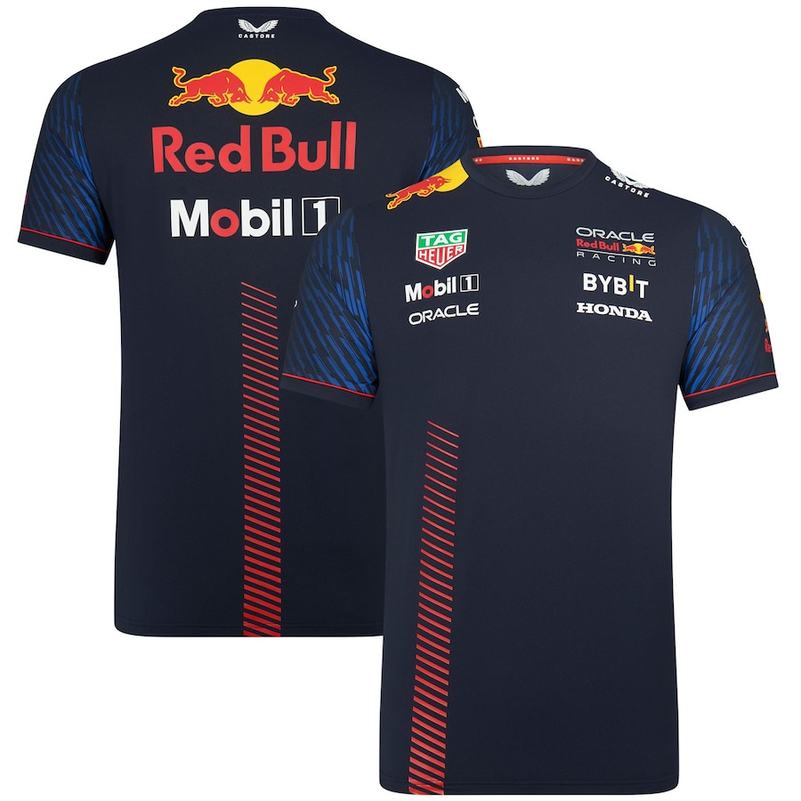 Camiseta de cuello redondo de la Scuderia Ferrari Replica Team 2022