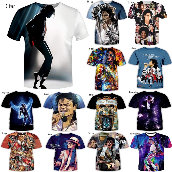 Nueva Camiseta Grafica De Impresion 3D De Moda Michael Jackson Hip pop Singer Camisas Tee Vintage Retro Hombres Disfraz Harajuku Streetwear Shopee Mexico