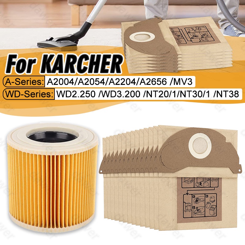 Comprar Filtro de bolsas de polvo para aspiradora Karcher MV3 WD3