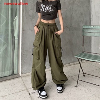 Casual Holgado Pantalones Vaqueros De Las Mujeres Suelta De Cintura Baja  Retro Monos Hip Hop Streetwear Recto Denim De Pierna Ancha Y2K Carga