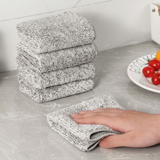 Paños de cocina Paños de lavado de platos trapos absorbentes de agua trapos  para platos Paños de limpieza de baño de cocina Toallas (6pcs) Z