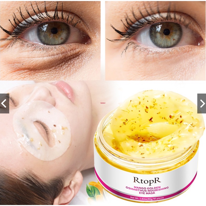 RtopR 40 Unids/Caja Máscara De Ojos AntiPuffiness Círculo Oscuro Tratamiento Antienvejecimiento