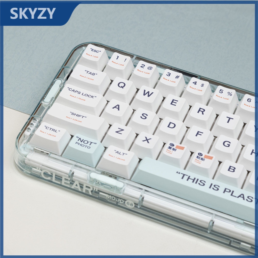 Keycaps Retro PBT 141 Teclas - Perfil Cherry, Sublimación 5 Caras, Compatible Con Teclados 61-108 Teclas