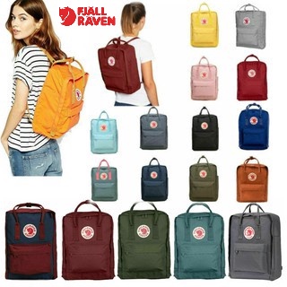 Mochila Unisex Fjallraven Kanken Impermeable Casual Schoool Bolsa