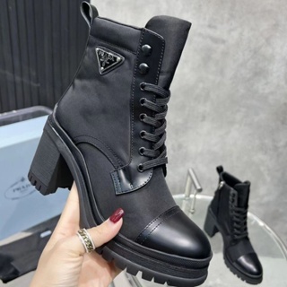 2022 Nuevo Estilo LV-LOUIS VUITTON FENDI Carta Zapatos De Mujer Botas De  Suela Gruesa Tobillo