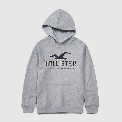 Hollister Sudadera Para Hombre Nueva De Gaviota De Lana Para Hombres Jersey De Felpa Gruesa Chamarra AF HCO top