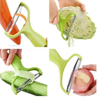 Peeler - Pelador de frutas de boca ancha de repollo Cuchillo de acero  inoxidable para ensaladas y verduras, ralladores - Máquina de frutas de  repollo