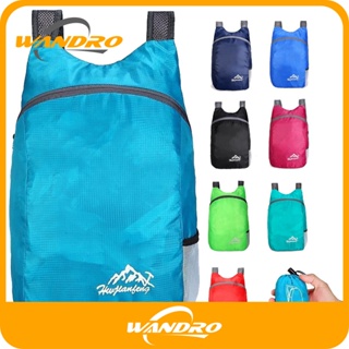 Mochila plegable portátil ligera impermeable mochila plegable ultraligera  al aire libre para mujeres hombres viajes senderismo, gris-20L