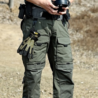 Pantalones tácticos de los hombres de combate al aire libre a prueba de  viento senderismo militar cargo