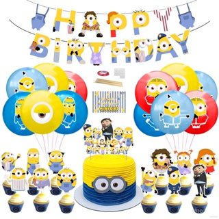 Minions Yellow Telón De Fondo-Película De Dibujos Animados Fiesta De  Cumpleaños De Fotos De Baby Shower Para Fiestas Infantiles Suministros De  Decoración