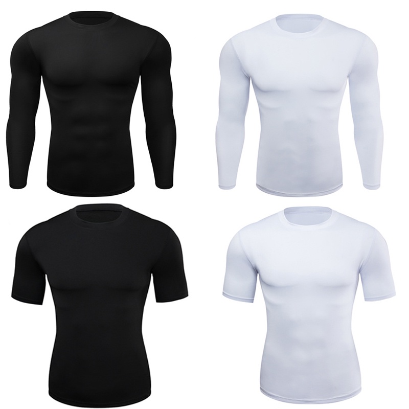 Camiseta de compresión para hombre, ropa deportiva de manga larga, secado  rápido