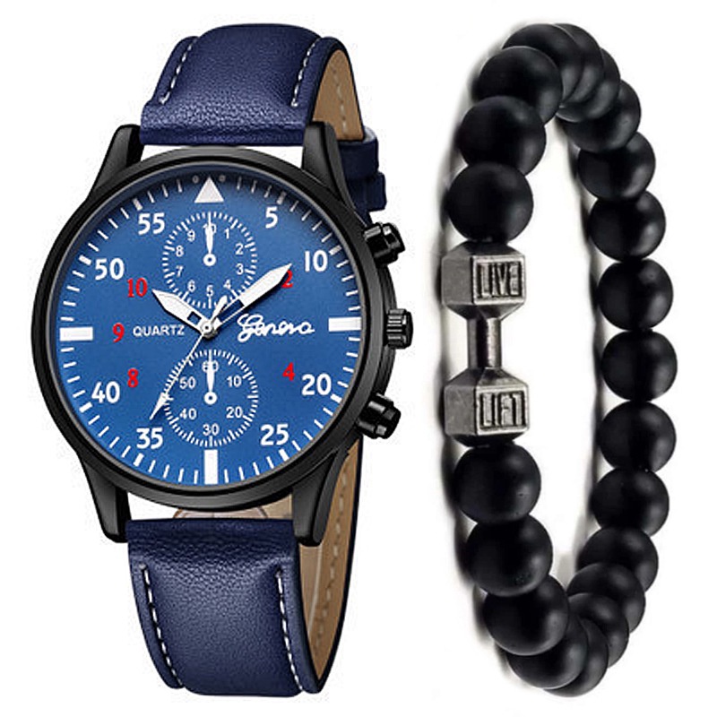 Precio barato Ginebra Reloj Hombres Relojes Banda de cuero Relojes de  cuarzo Hombres Relojes deportivos Hodinky Hombre Relogio masculino Montre  Homme