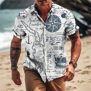 Camisa casual Nautica manga corta para hombre