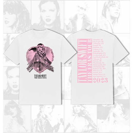 thumbnail image 1 of Taylor Swift The Eras Tour 2023 LOVER Álbum Merch Camiseta de algodón Hombres y Mujeres Moda Suelta Manga Corta Top Verano Casual Pareja Camiseta Tee, 1 of 4