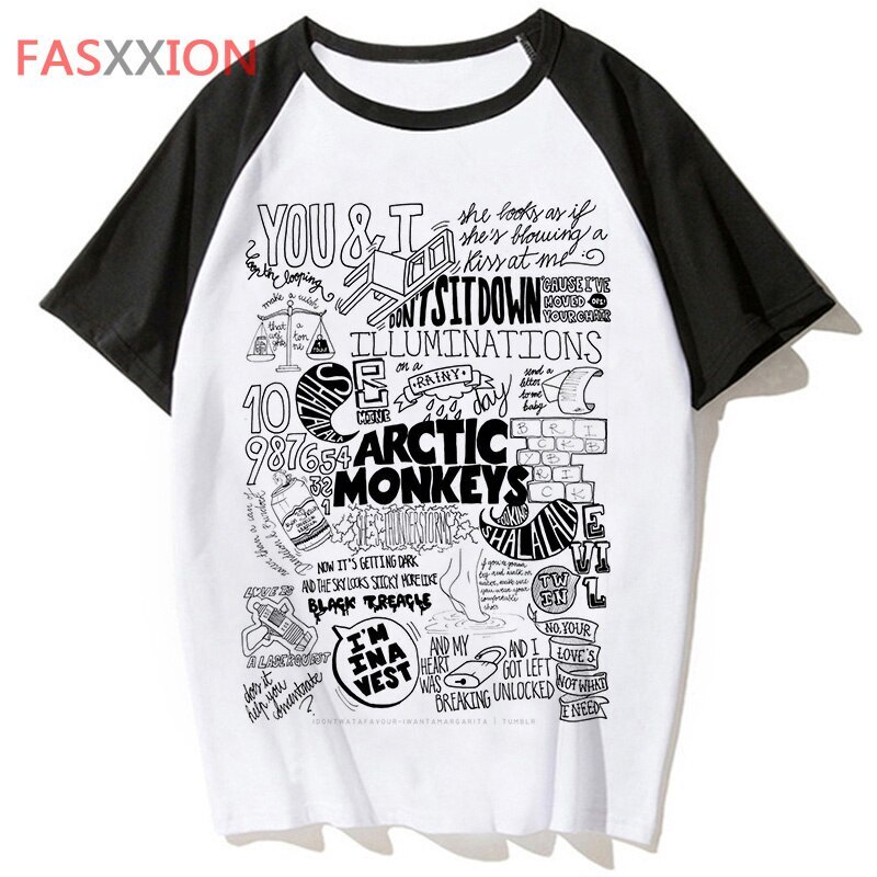 Camiseta Arctic Monkeys Mujer Diseñador Camisetas Niña manga
