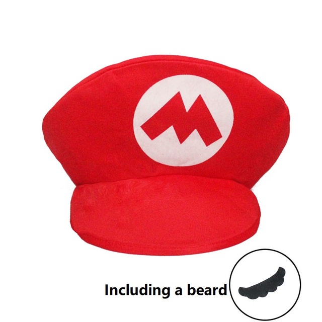 Casquette Mario Bros Rouge – Taille 57 Cm – Pour Enfant – Look Plombier – Accessoire Déguisement Ou Jeu De Rôle