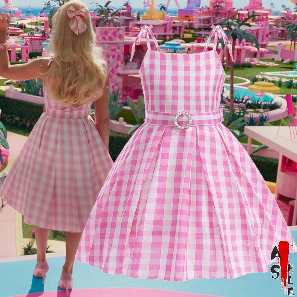 Margot-Disfraz de Barbie para mujer, chaleco Rosa estrellado Sexy, Top y  pantalones, traje de bufanda, ropa de fiesta de Halloween - AliExpress