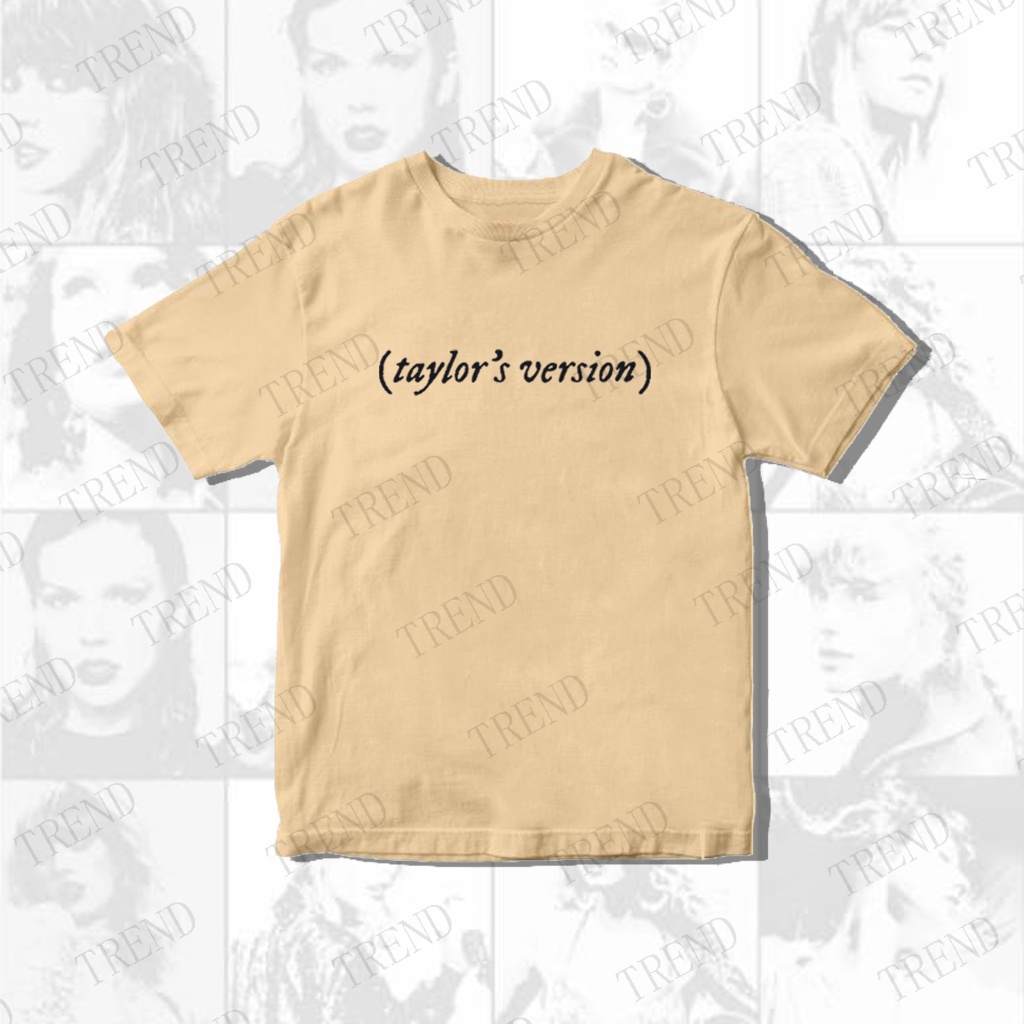 thumbnail image 1 of Taylor Swift Camisa De Algodón Para Hombres Y Mujeres Talla Grande Versión De Taylor'S Con Estampado De Letras Top De Manga Corta Moda Coreana Pareja Casual, 1 of 4