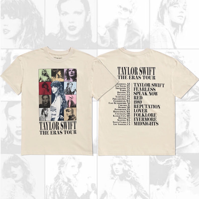 Taylor Swift the Eras Tour Concert Merch Mismo Camiseta De Algodón Para  Hombres Mujeres Talla Grande Huang Jie