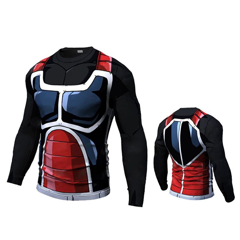 thumbnail image 5 of Ropa Deportiva Dragon Ball Vegeta Alta Elasticidad Ajustada Medias De Transpiración Deportivas Fitness De Secado Rápido De Manga Larga T @, 5 of 5