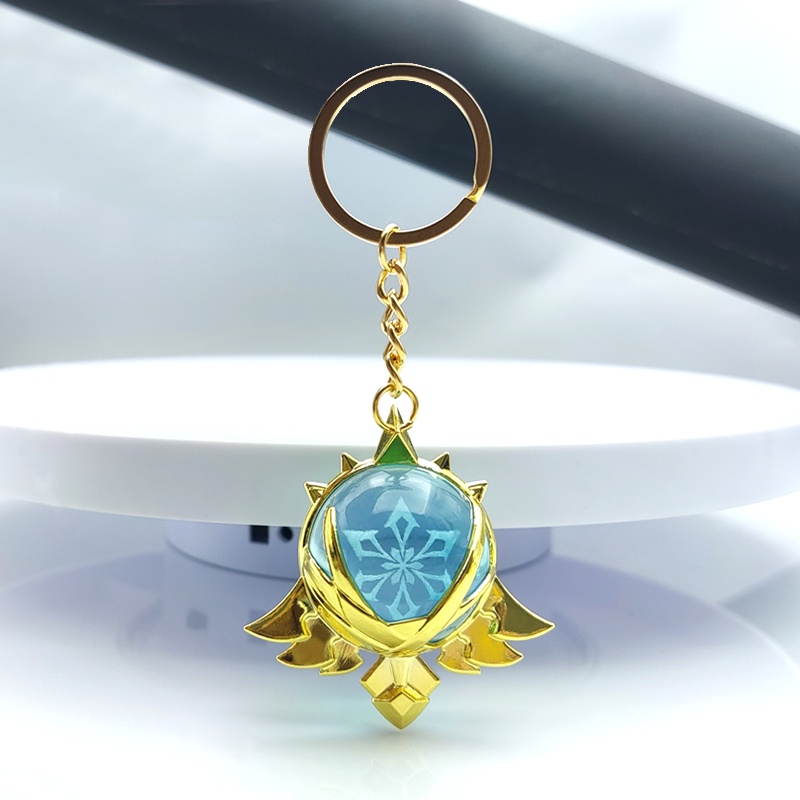 Llavero Genshin Impact Luminoso Visión Elemental Natlan (Anemo