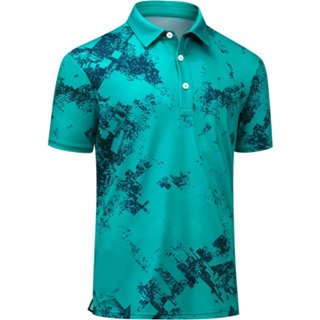 Camiseta de tenis para hombre, manga corta, cuello en V, de golf, de secado  rápido, para correr, ropa deportiva, para verano, casual, para