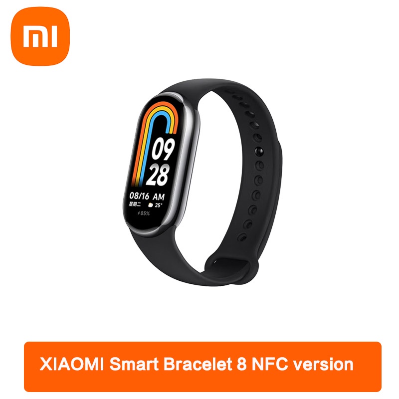 Xiaomi Mi Band 8 Pulsera inteligente de 1.62 pulgadas, pantalla AMOLED,  frecuencia cardíaca, oxígeno en sangre, Bluetooth, reloj deportivo Fitness