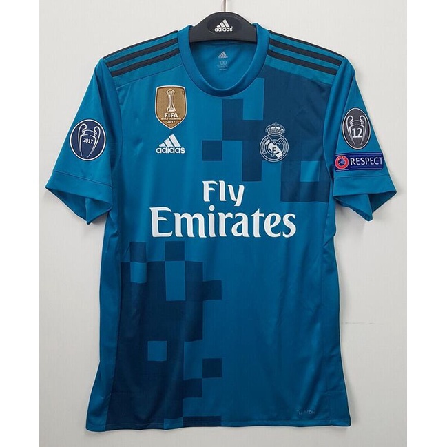 Camiseta 3ª Real Madrid 2017/2018 Ronaldo Junior Azul